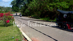 
Tiang Lampu Jalan Tumbang, PLN dan Tarkim Abaikan Kabel Listrik Di Jalur Dua
