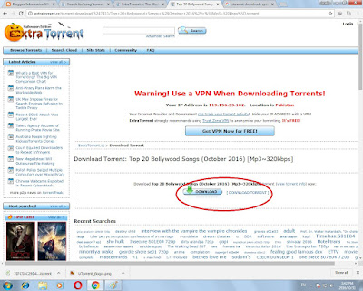 Download your torrent file