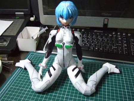 Rei Ayanami Papercraft