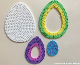 3D layered Hama bead Easter Egg craft for children