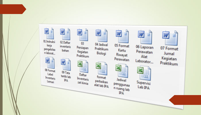 13 Contoh Format Administrasi Laboratorium IPA Word Excel