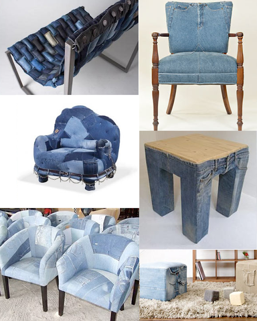 Decoração com o famoso jeans