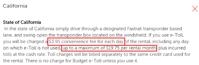 e-Toll租金說明