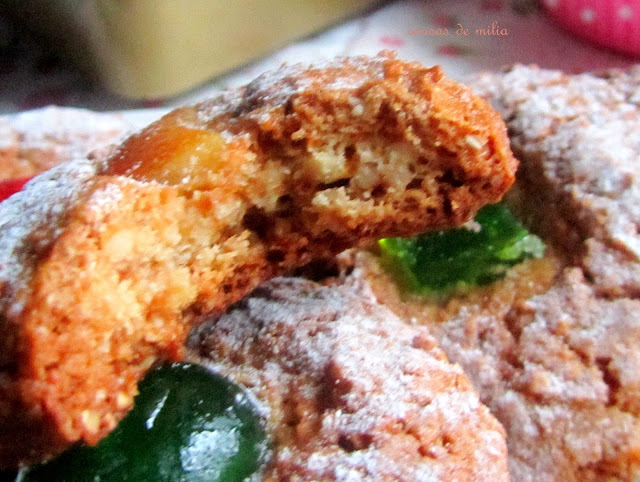 Galletas de almendra y naranja confitada sin gluten