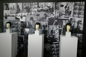 A Complete Unknown Bob Dylan movie wig exhibit