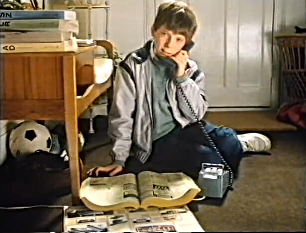 AUG 22 - YELLOW PAGES HORNBY ADVERT from 1985. A heart-warming ad featuring a young lad searching for a signal box.