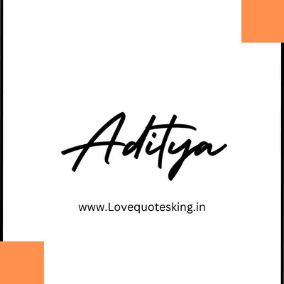 aditya name signature