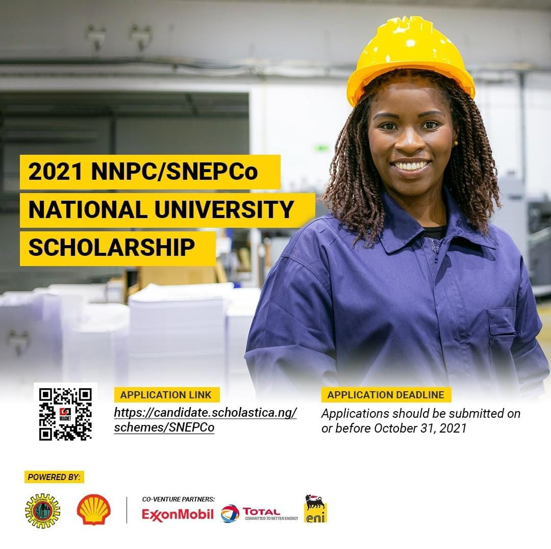 2021 NNPC/SNEPCo National University Scholarship For Undergraduate Students