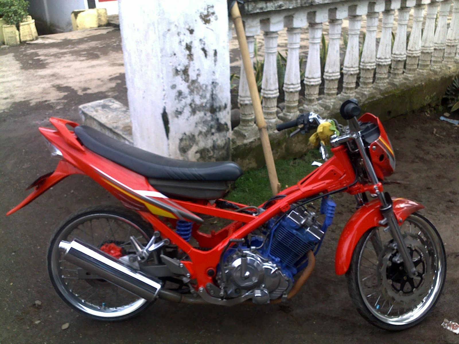 Kesan Mothai Lok Kian Diminati Suzuki Satria FU 150 2006 Glenmore