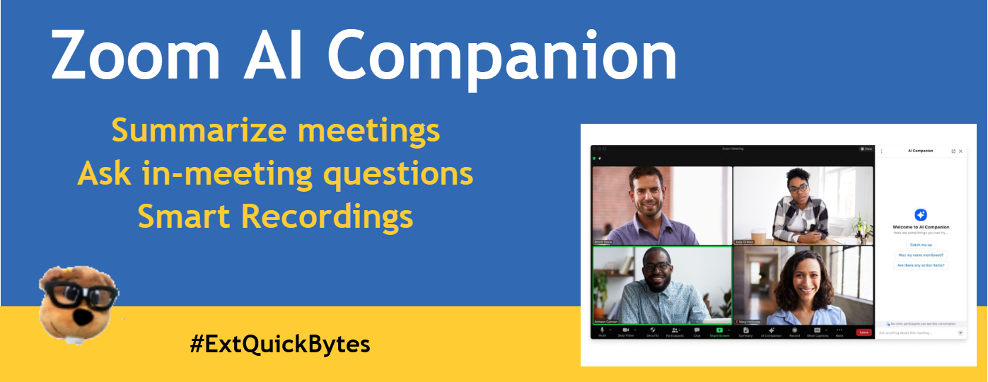Zoom AI Companion Header
