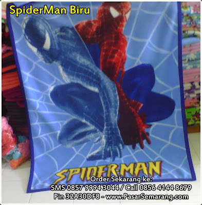 selimut karakter spiderman murah semarang