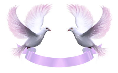 Клипарт свадебные голуби