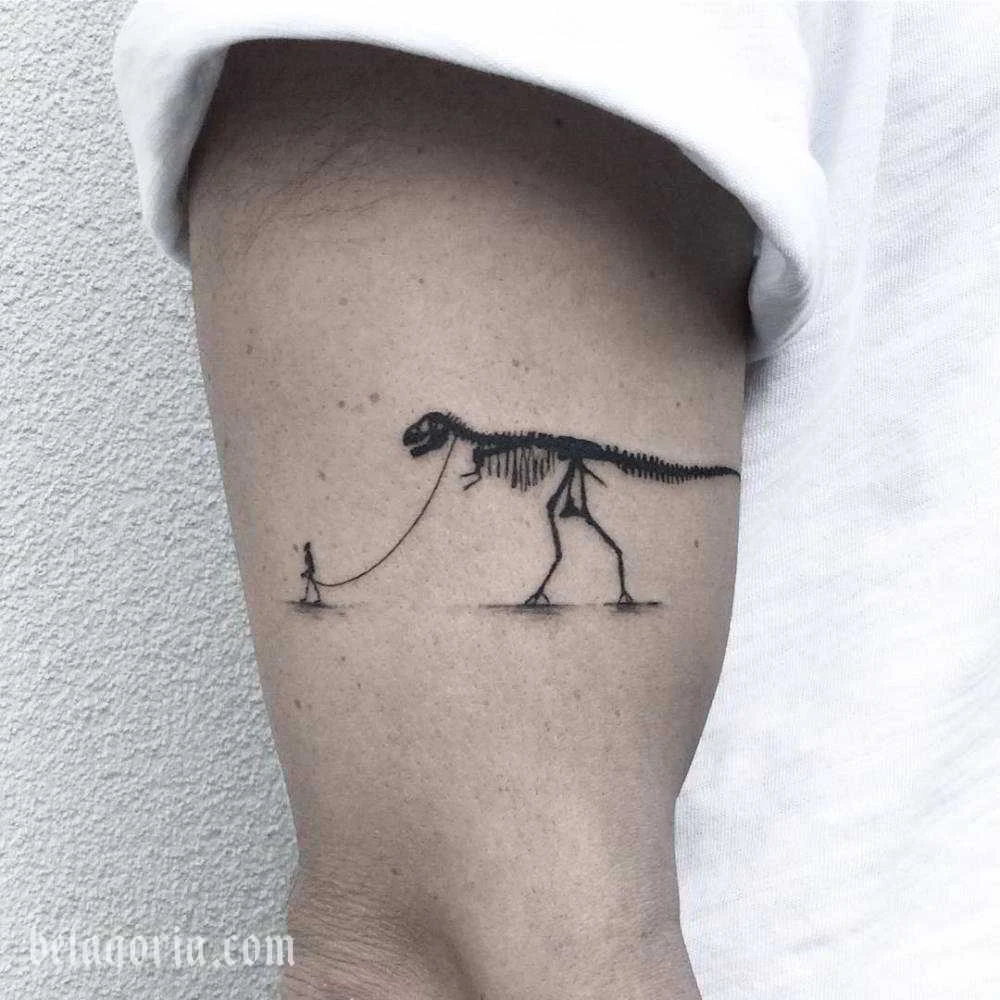 tatuaje de dinosaurio