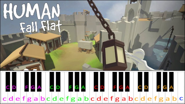 Labour (Human Fall Flat) Piano / Keyboard Easy Letter Notes for Beginners