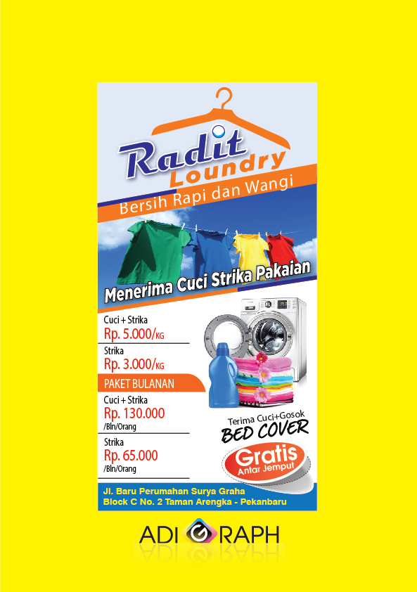 DESAIN BROSUR LAUNDRY 1 3 FOLIO Adhigraph