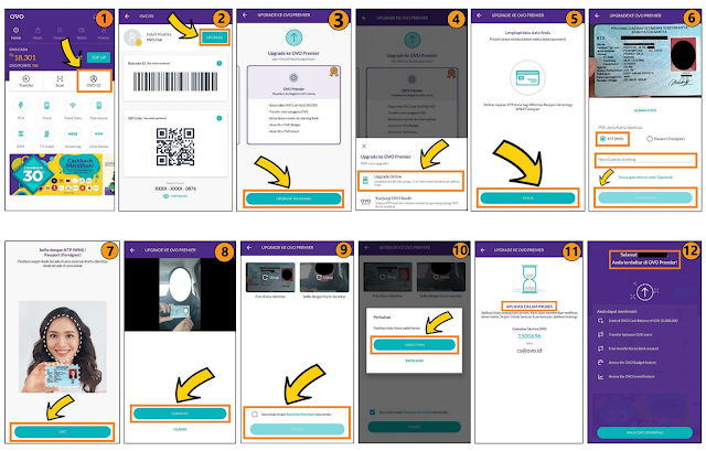 Cara Upgrade Akun OVO Premier