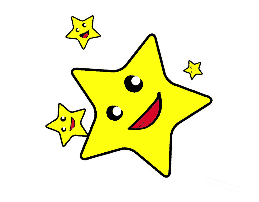Gambar Mewarnai Bintang  Untuk Anak PAUD dan TK