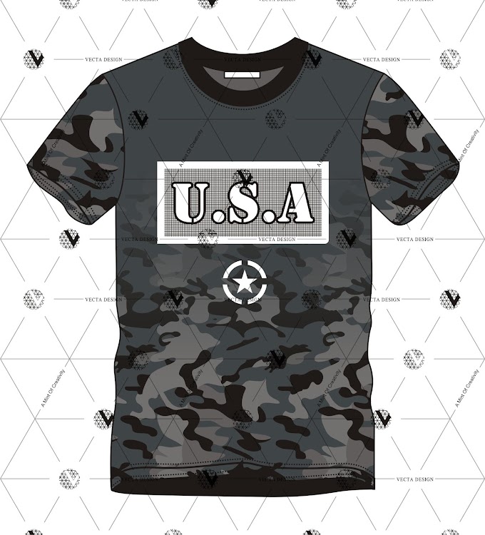 Graphic T-shirt Design | U.S.A - Vecta Design