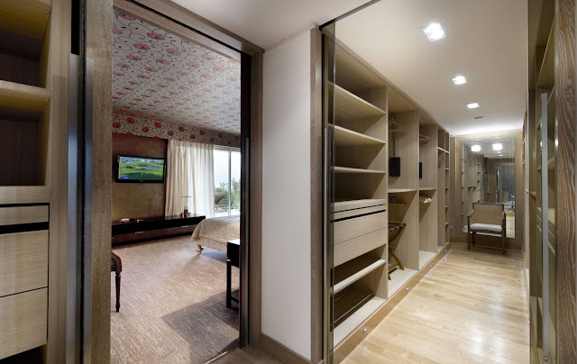 Modern hallway and entrance to the bedroom