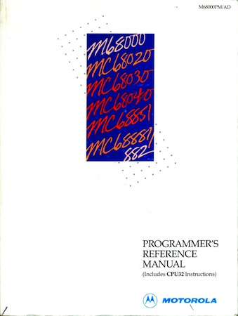 The programmer's manual for the whole 68K family.