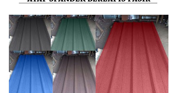 Harga Atap  Spandek  Pasir  Per meter Per lembar 2019 SUPPLIER READYMIX