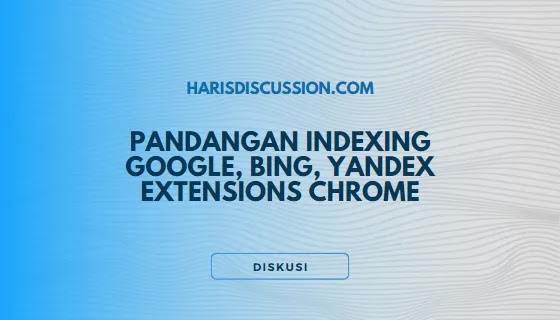 Pandangan Indexing Google & Bing Extensions Chrome