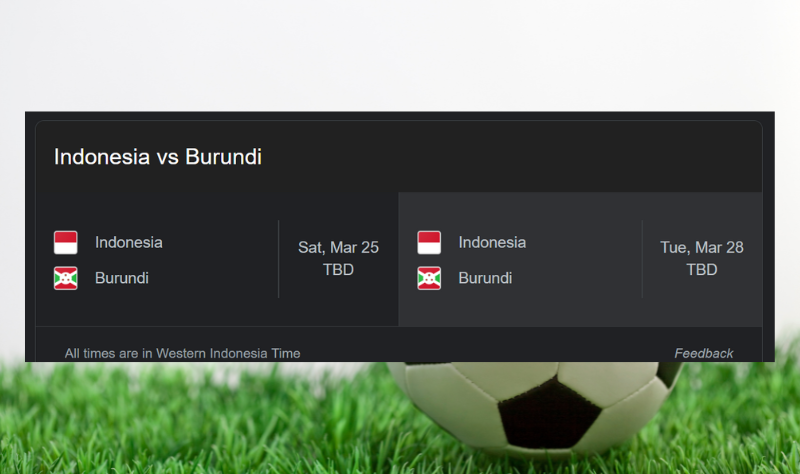 Pertandingan Indonesia vs Burundi Tayang Dimana?