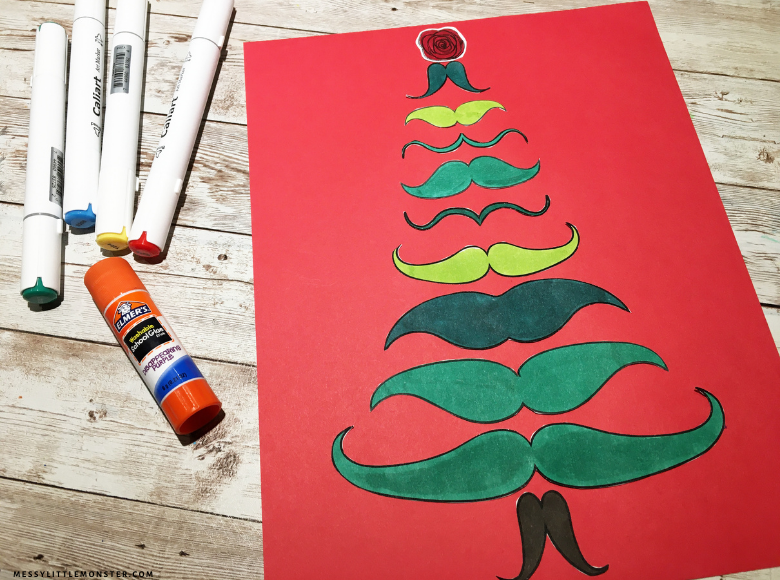 Christmas tree craft inspired by Dali