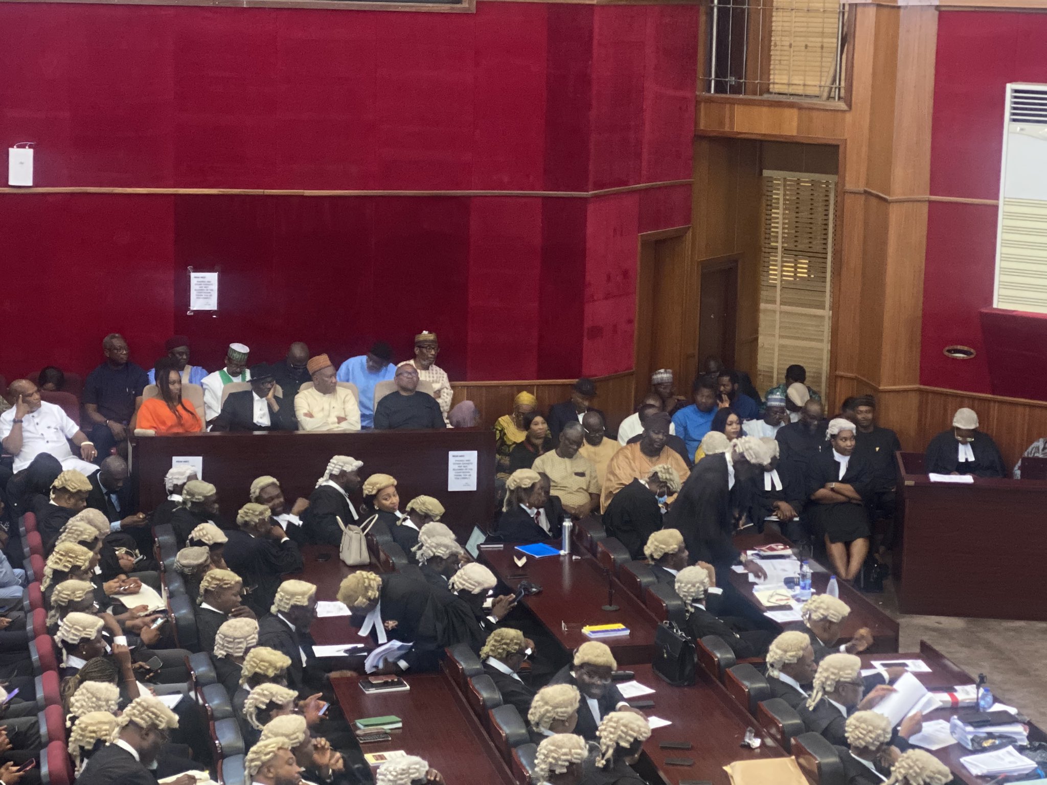 Judges at the Presidential Election Petition Tribunal, Court of Appeal, Abuja, Nigeria