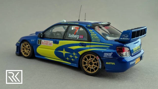 Photo of 1:43 AUTOart Subaru Impreza S12 WRC '06 from Rallye Monte-Carlo 2007, driven by Petter Solberg / Phill Mills