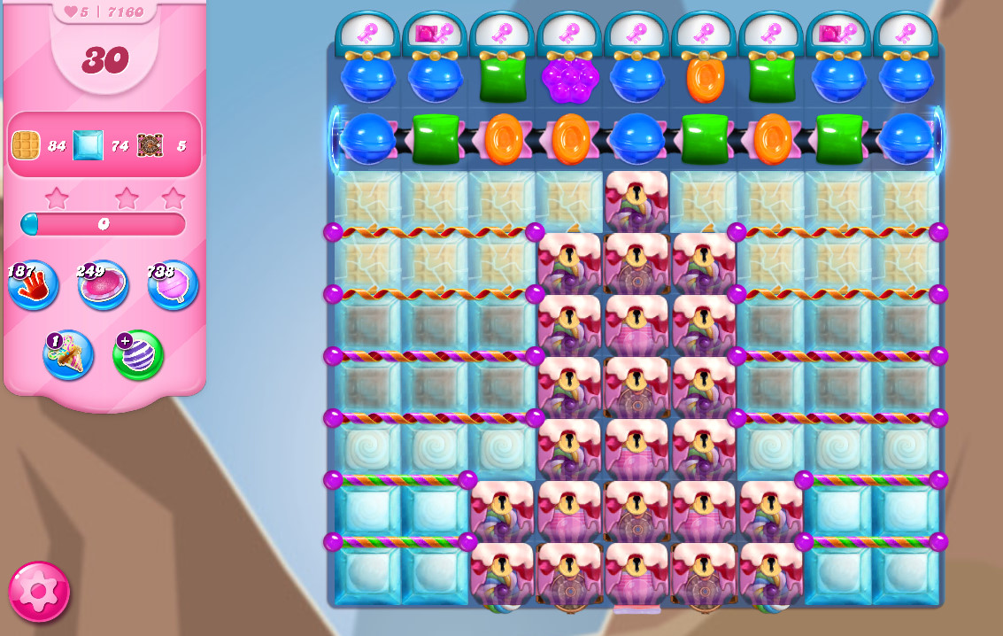 Candy Crush Saga level 7160