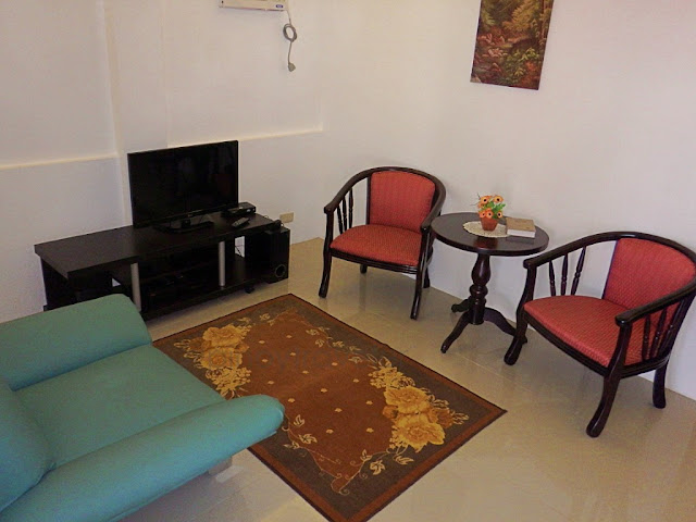 living area space at Juvie's Resort Hotel and Restaurant in San Roque, Catbalogan Samar