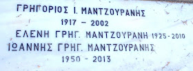 το ταφικό μνημείο του Οίκου Μαντζουράνη στο Α΄ Νεκροταφείο των Αθηνών