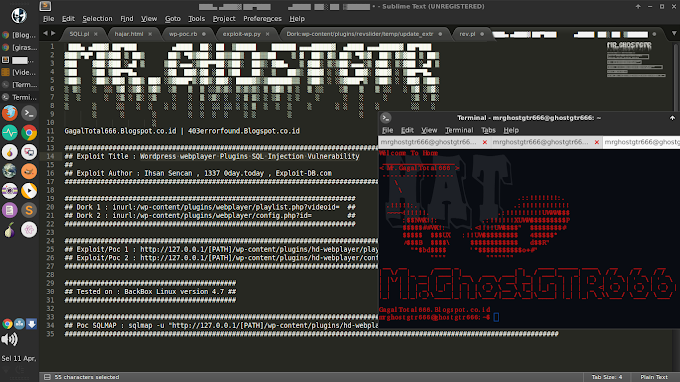 Wordpress webplayer Plugins SQL Injection Vulnerability tes di Linux
