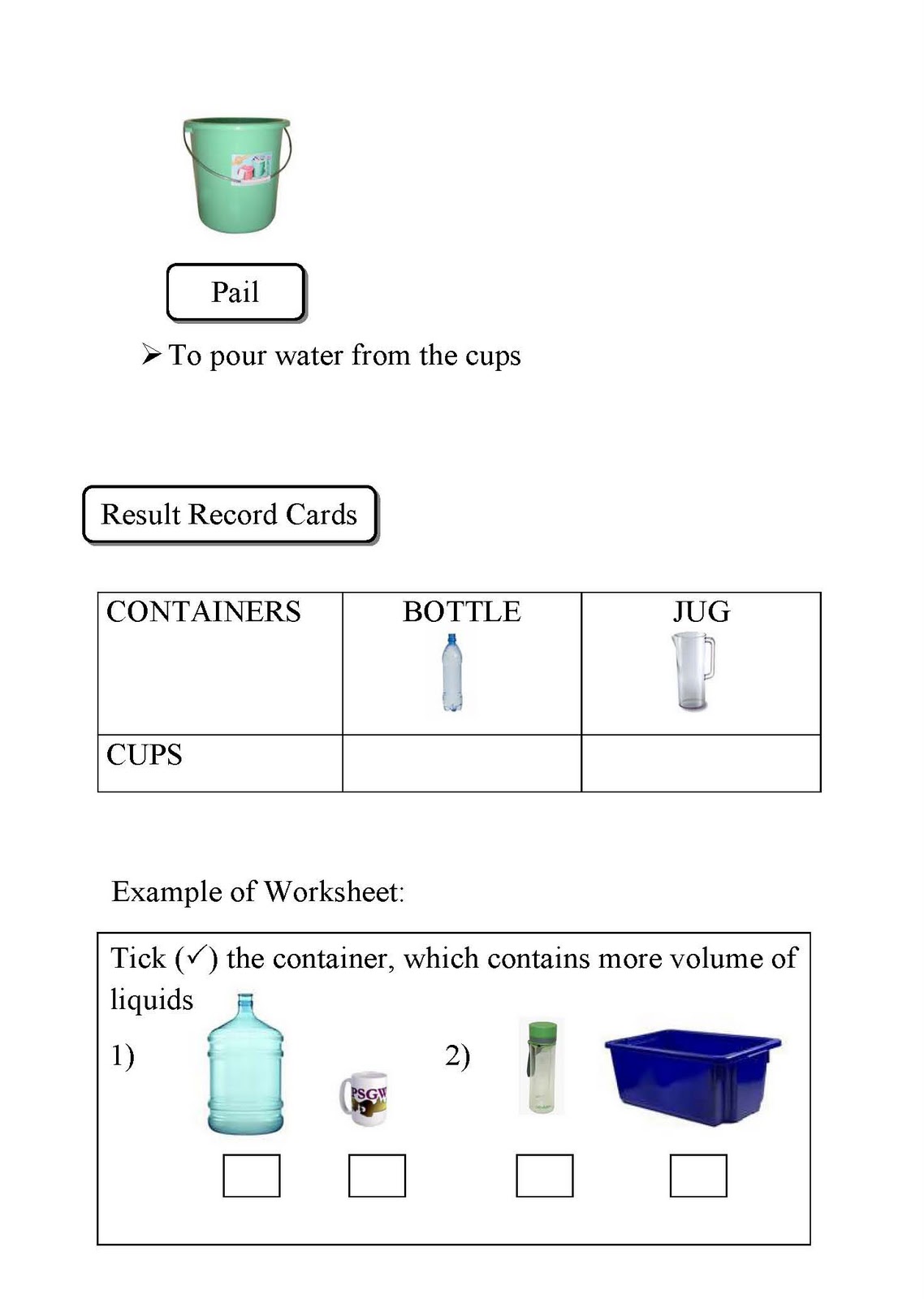 volume of liquid measurement of volume of liquid