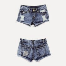<br />Towallmark(TM)Women Vintage Denim Low Waist Jean Shorts