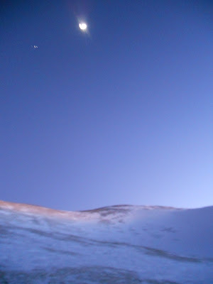 Wheeler Peak full moon