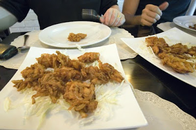 Onion bhajis