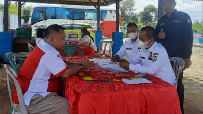 Karang Taruna Kecamatan Blambangan Umpu Gandeng PMI Adakan Baksos Donor Darah