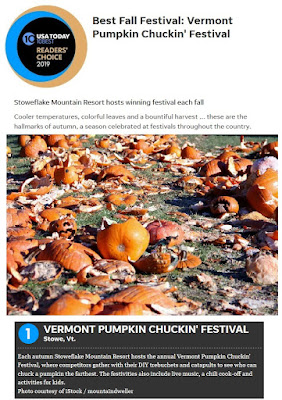 Best Fall Festival: Vermont Pumpkin Chuckin' Festival