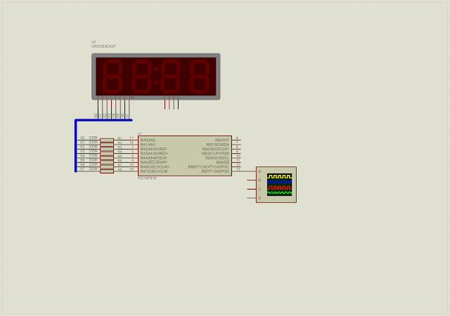 PIC16F818 Simple Clock Using Multiplexing Display