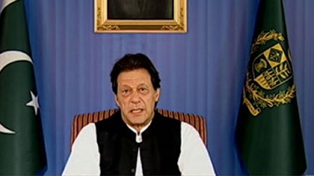 Prime Minister Imran Khan addressing to the nation - Twitter Image