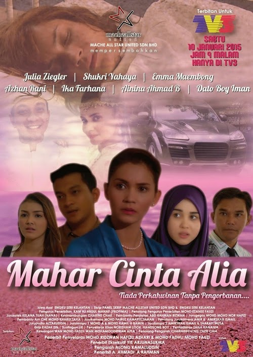 Sinopsis Mahar Cinta Alia; Cerekarama TV3 - Engku Muzahadin