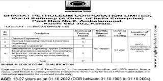 Diploma Mechanical Engineering Electrical and Electronics Chemical Instrumentation Engineering Jobs in BPCL