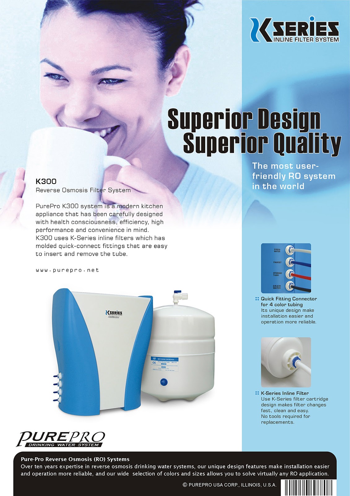 PurePro® K300 Reverse Osmosis Water Filtration System