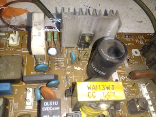 power supply mesin Sharp qvision  006 service