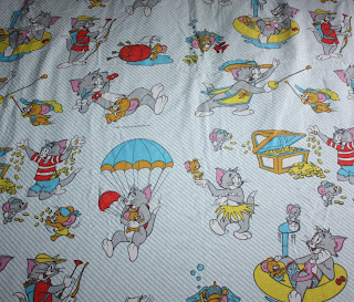 Vintage Tom & Jerry Flat bed sheet