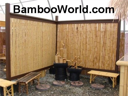 Contoh sekat ruangan  minimalis sederhana dari  bambu  