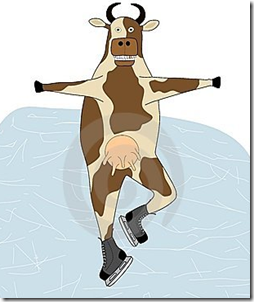 Cow on ice