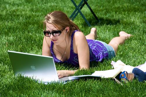 Young girl in the park